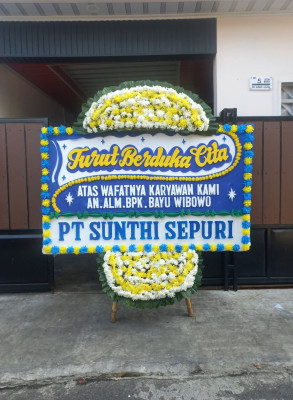 Papan Bunga Duka di Telukjambe Timur